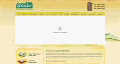 Desktop Screenshot of issacsresidency.com